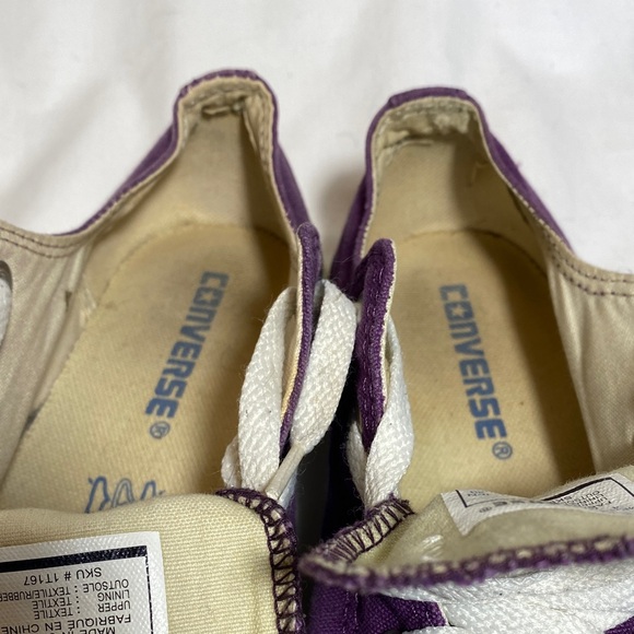 Converse Chuck Taylor All Star classic low top sneakers in Rich Purple - W6/M4 - Picture 9 of 10
